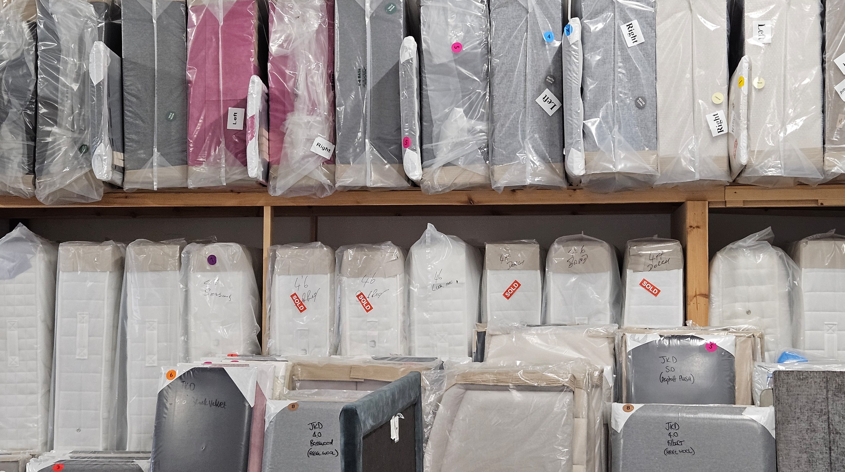 Single beds display at JKD Beds